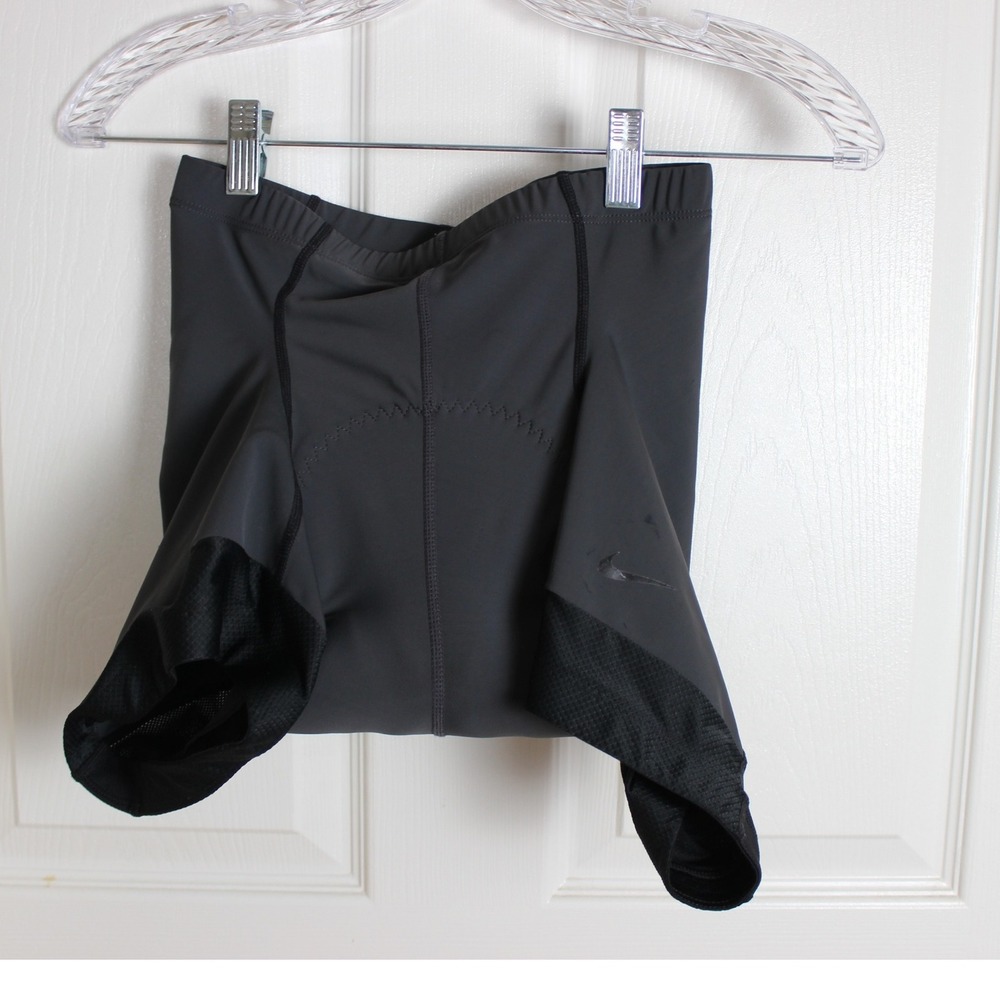 Nike Girls Athletic Bike Shorts Size L (12-14) Gray Cycling Activewear